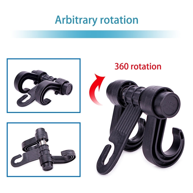 KANEED Car Vehicle Multi-functional Seat Headrest Bag Hanger Hook Holder Seat Headrest Hanger Hanging Holder Double Hooks, Car Double Hooks