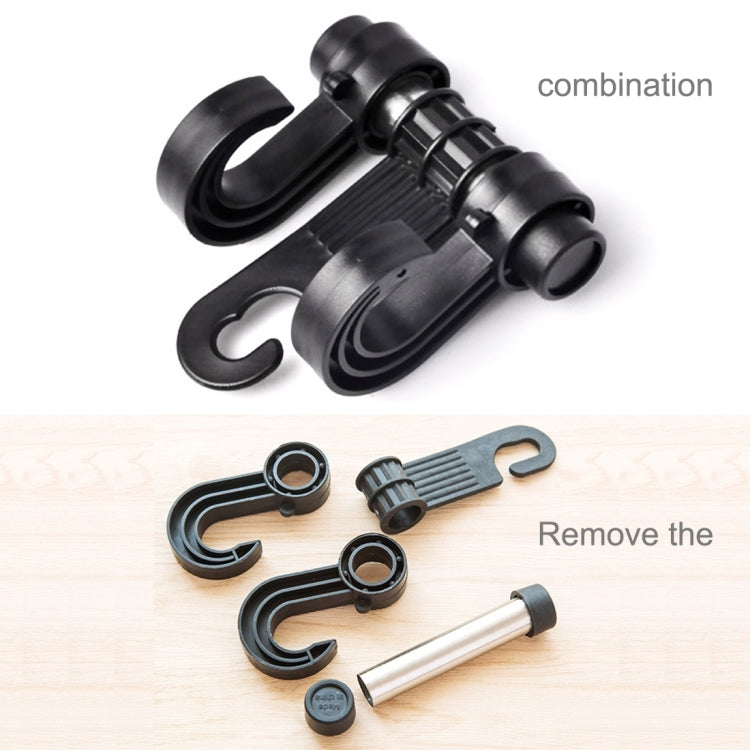 KANEED Car Vehicle Multi-functional Seat Headrest Bag Hanger Hook Holder Seat Headrest Hanger Hanging Holder Double Hooks, Car Double Hooks
