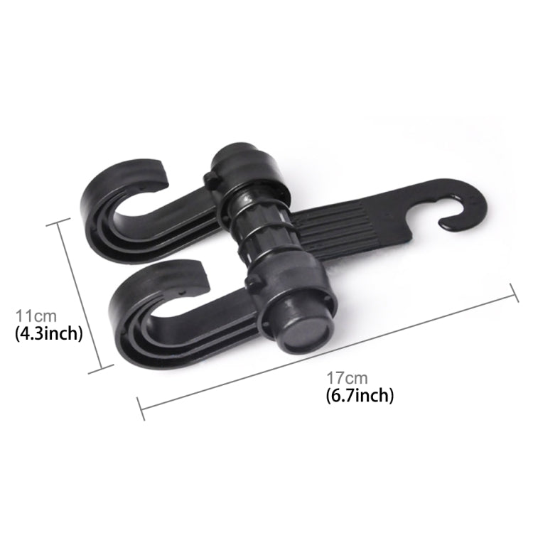KANEED Car Vehicle Multi-functional Seat Headrest Bag Hanger Hook Holder Seat Headrest Hanger Hanging Holder Double Hooks, Car Double Hooks