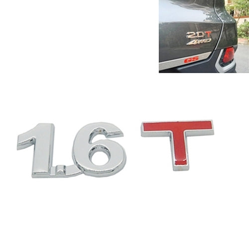 3D Universal Decal Chromed Metal Car Emblem Badge Sticker Car Trailer Gas Displacement Identification, Size: 8.5x2.5 cm, 2.8T, 3.0T, 1.6T, 1.8T, 2.0T, 2.5T