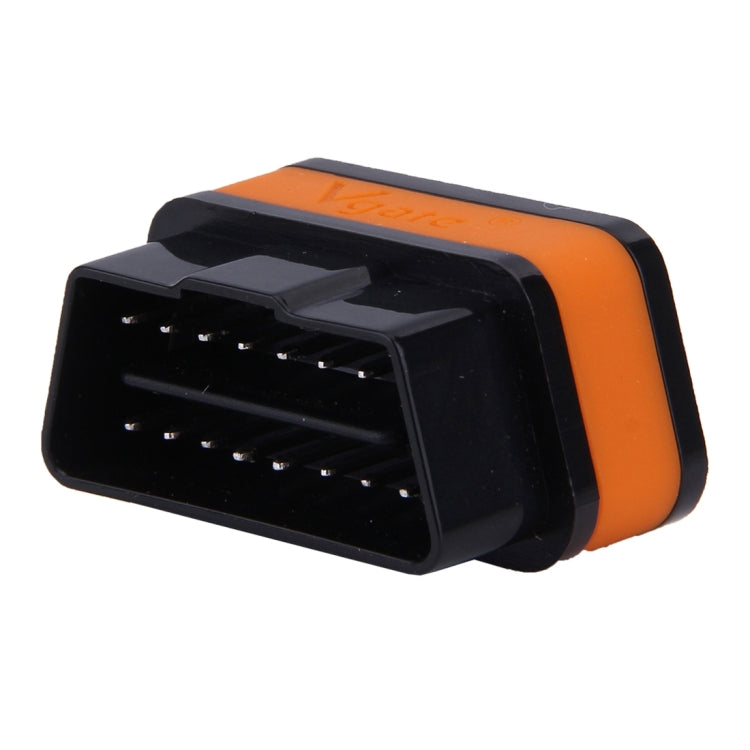 Vgate iCar II Super Mini ELM327 OBDII Bluetooth V3.0 Car Scanner Tool, Support Android OS, Support All OBDII Protocols, Bluetooth V3.0 Orange + Black