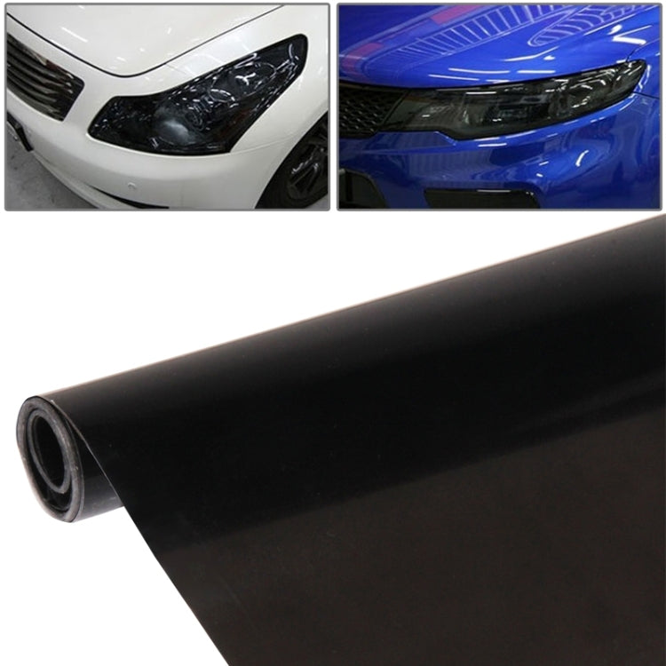 Protective Decoration Flash Point Car Light Membrane /Lamp Sticker, Size: 195cm x 30cm, Dark Black, Baby Blue, Fluorescent Green, Pink, Crystal Green, Matte Black, Dark Blue, Grey Black