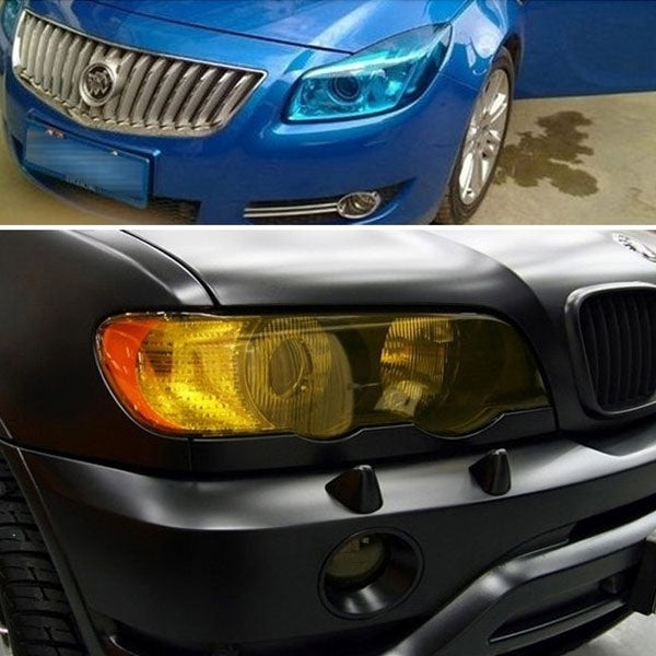 Protective Decoration Flash Point Car Light Membrane /Lamp Sticker, Size: 195cm x 30cm, Dark Black, Baby Blue, Fluorescent Green, Pink, Crystal Green, Matte Black, Dark Blue, Grey Black