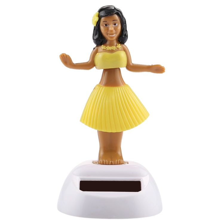 Solar Powered Bobble Head Dancing Toy Car Decoration Ornament Cute Hula Princess