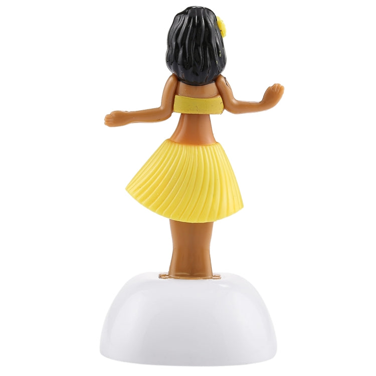 Solar Powered Bobble Head Dancing Toy Car Decoration Ornament Cute Hula Princess