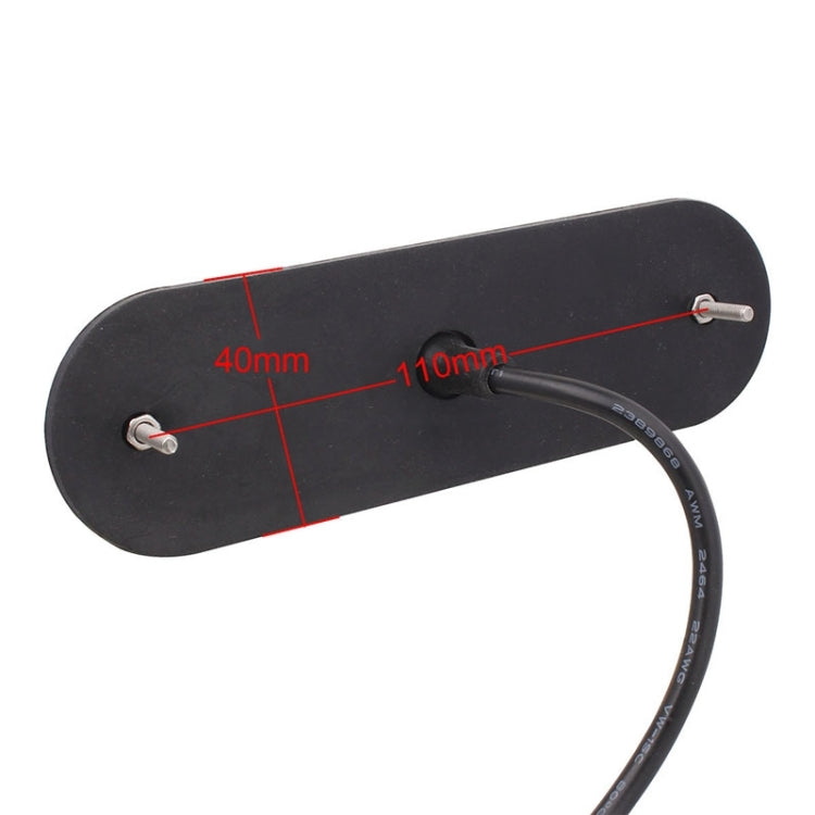 12W 720LM 4-LED 18 Flash Patterns Car Strobe Emergency Warning Light Lamp, DC 12V, 4-LED Yellow Light