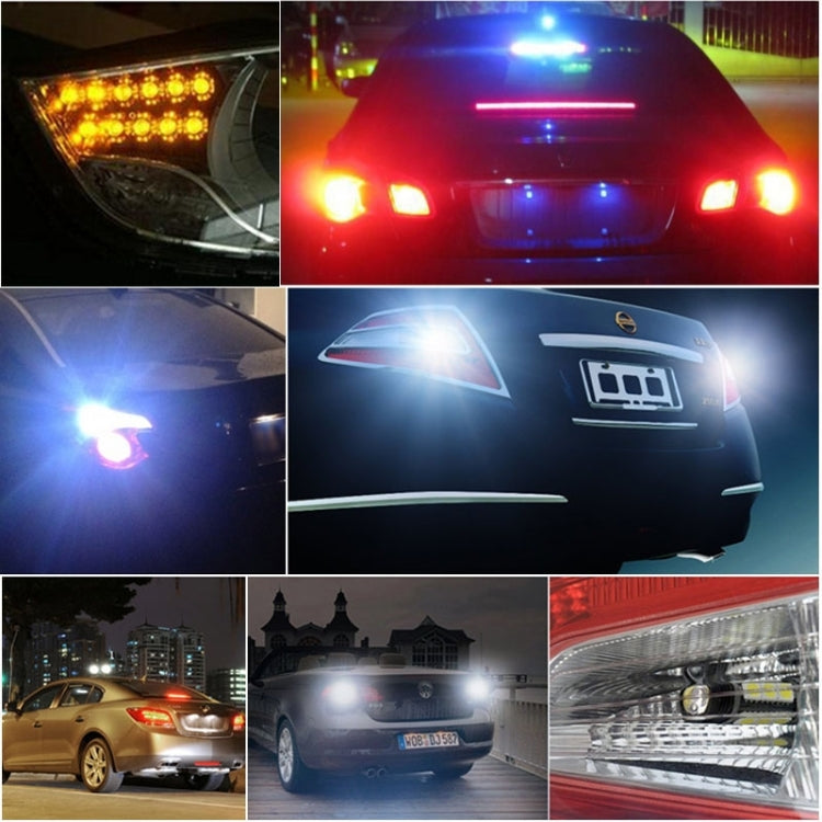 8W 800LM 8-LED 3-Modes Adjustable Angle Car Strobe Flash Dash Emergency Light Warning Lamp with Suckers, DC 12V, White + Red, White + Yellow