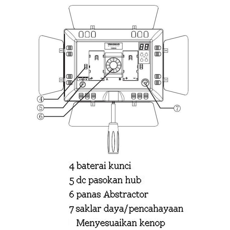 YONGNUO YN900 900pcs LED Illumination Dimming Studio 3200K-5500K Video Light, YN900