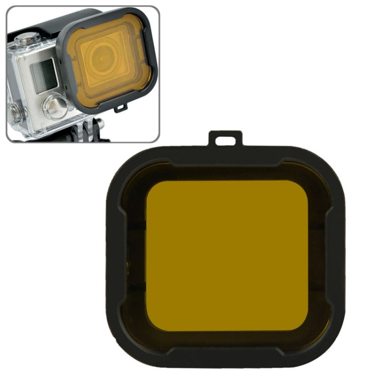 Polar Pro Aqua Cube Snap-on Dive Housing Filter for GoPro HERO4 /3+, Grey, Yellow