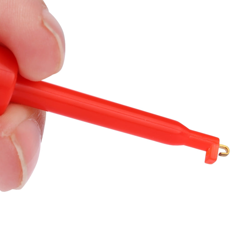 1 Pair 56mm Black and Red Hook Type Test Probe Clip (Large Size)
