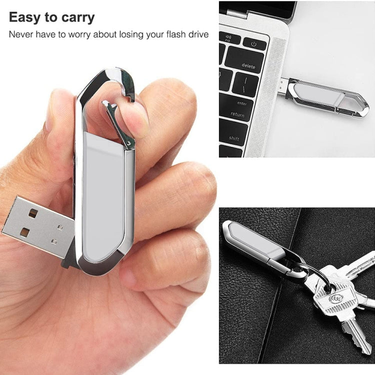 2GB Metallic Keychains Style USB 2.0 Flash Disk (Grey), 2GB (Grey)