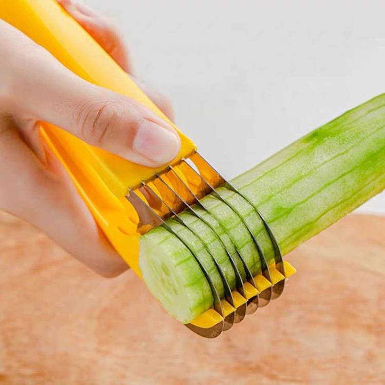 LsCook Kitchen Tool Banana Slicer Cutter Chopper for Fruit Salad, Banana Slicer