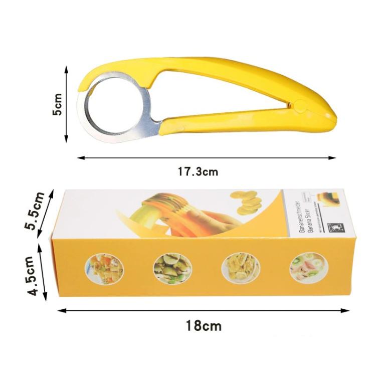 LsCook Kitchen Tool Banana Slicer Cutter Chopper for Fruit Salad, Banana Slicer