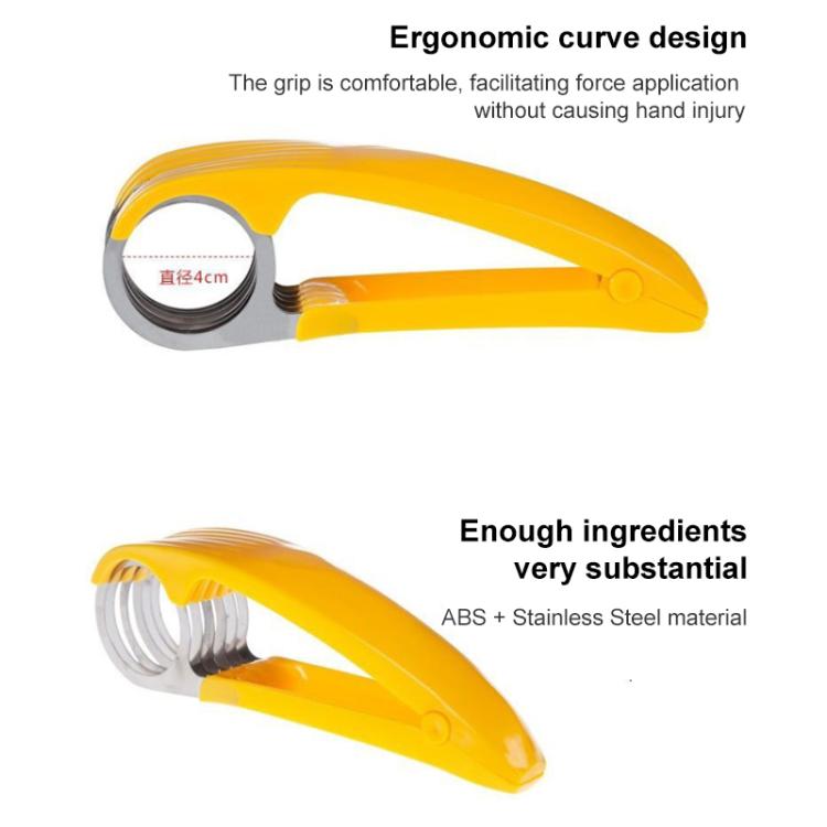LsCook Kitchen Tool Banana Slicer Cutter Chopper for Fruit Salad, Banana Slicer