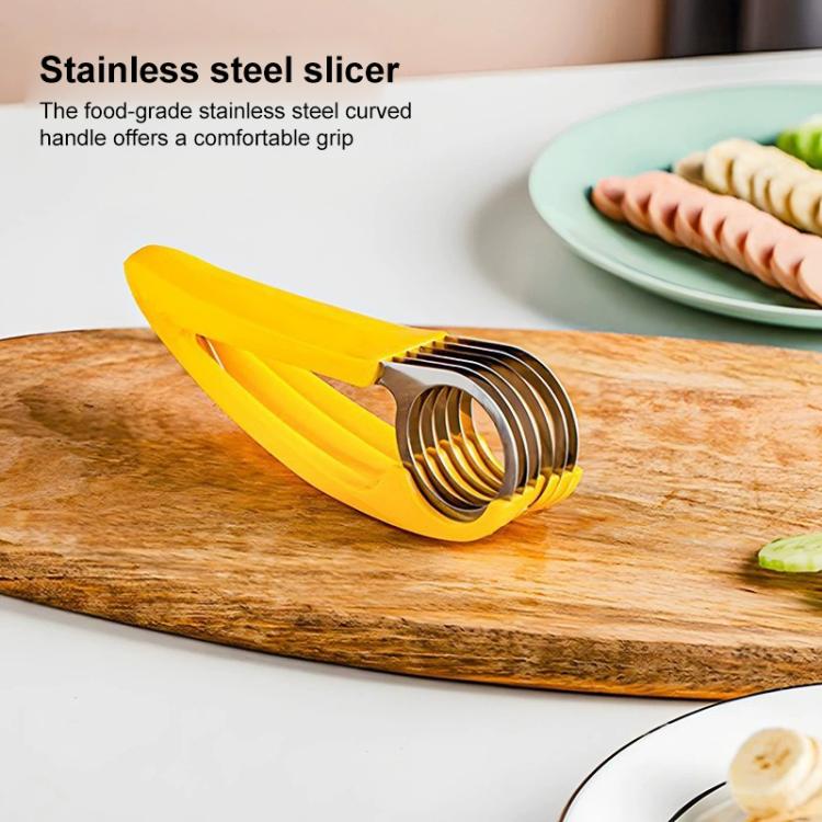 LsCook Kitchen Tool Banana Slicer Cutter Chopper for Fruit Salad, Banana Slicer