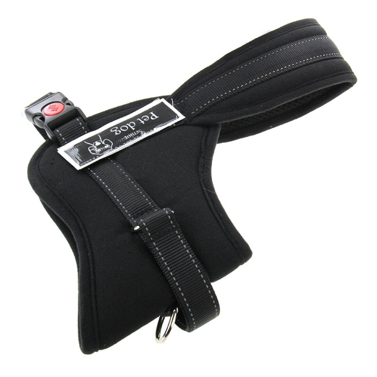 Soft Thicken Pet Chest Suspenders Dog Traction Rope, Size: M (50-65cm), Size: M (50-65cm)(Black)