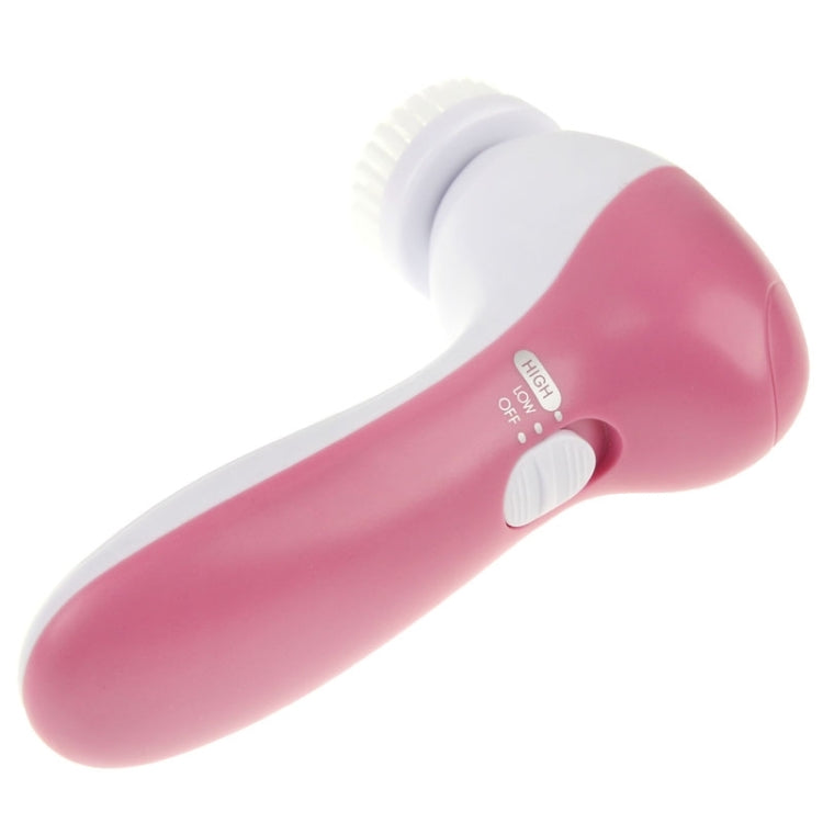 5 in 1 Beauty Care Brush Massager Scrubber Face Skin Care Electric Facial Cleanser, 5 in 1 AE-8782
