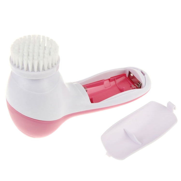 5 in 1 Beauty Care Brush Massager Scrubber Face Skin Care Electric Facial Cleanser, 5 in 1 AE-8782