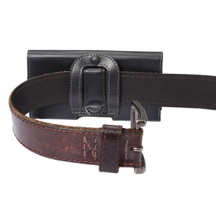 Crazy Horse Texture Vertical Flip Leather Case / Waist Bag with Back Splint for iPhone 5G