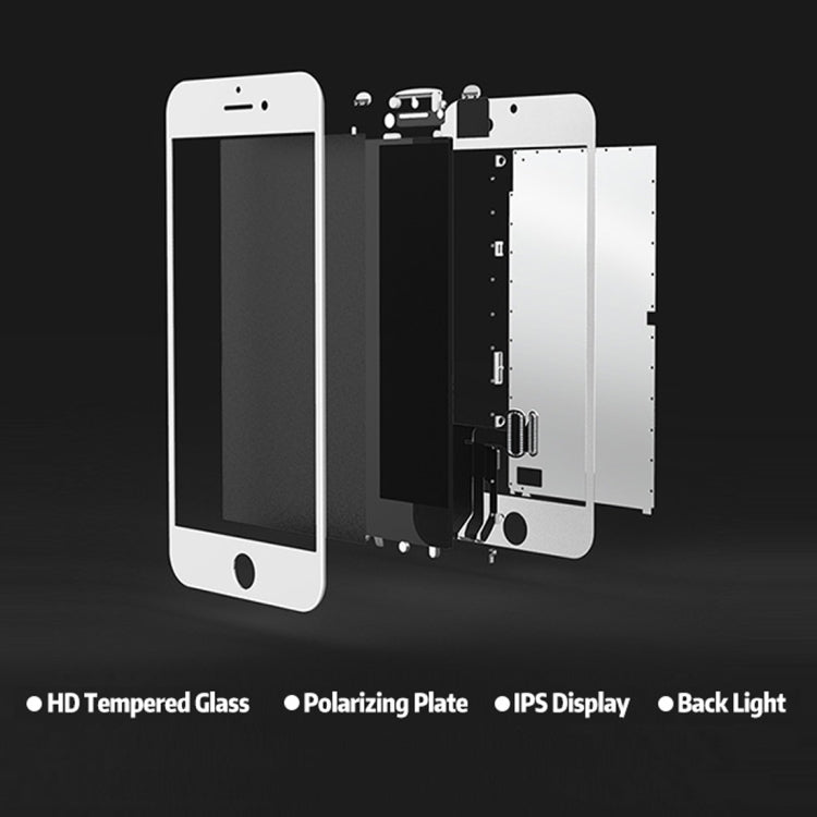 Original LCD Screen for iPhone 6, 3 in 1 for i6 White(Original LCD)