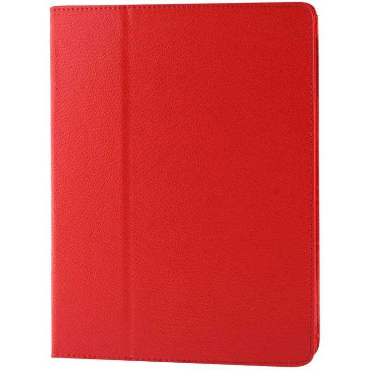 High Quality Litchi Texture Folding Leather with Sleep / Wake-up & Holder Function for iPad 2 / iPad 3 / iPad 4