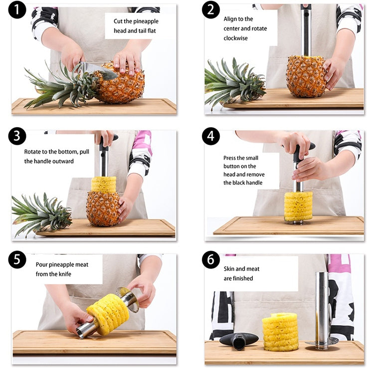 LsCook Pineapple Corer Slicer, Pineapple Corer Slicer  (Silver)