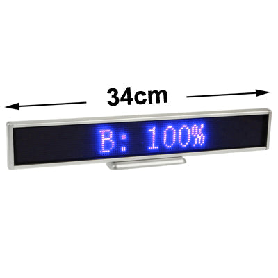 Display Resolution: 128 x 16 Pixels, Length: 41cm, Blue, Green, 黄光