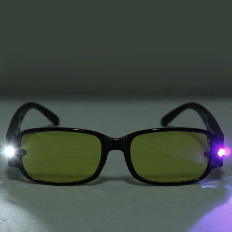 UV Protection Yellow Resin Lens Reading Glasses with Currency Detecting Function, +1.00D, +1.50D, +2.50D, +3.00D, +3.50D, +4.00D