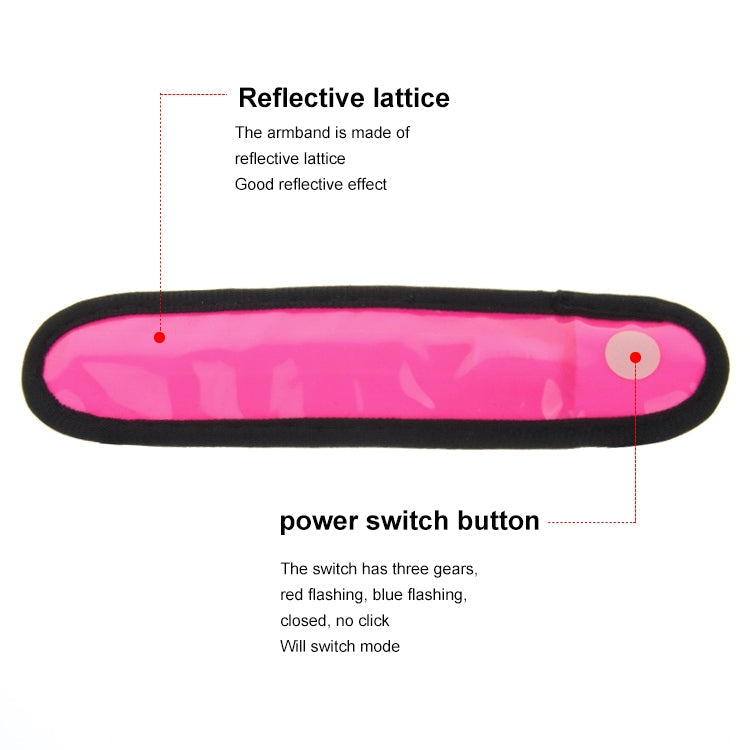 Battery Power Glow Stick Clip-on Marker Polymer Strip LED Light Flashlight, LED Magenta
