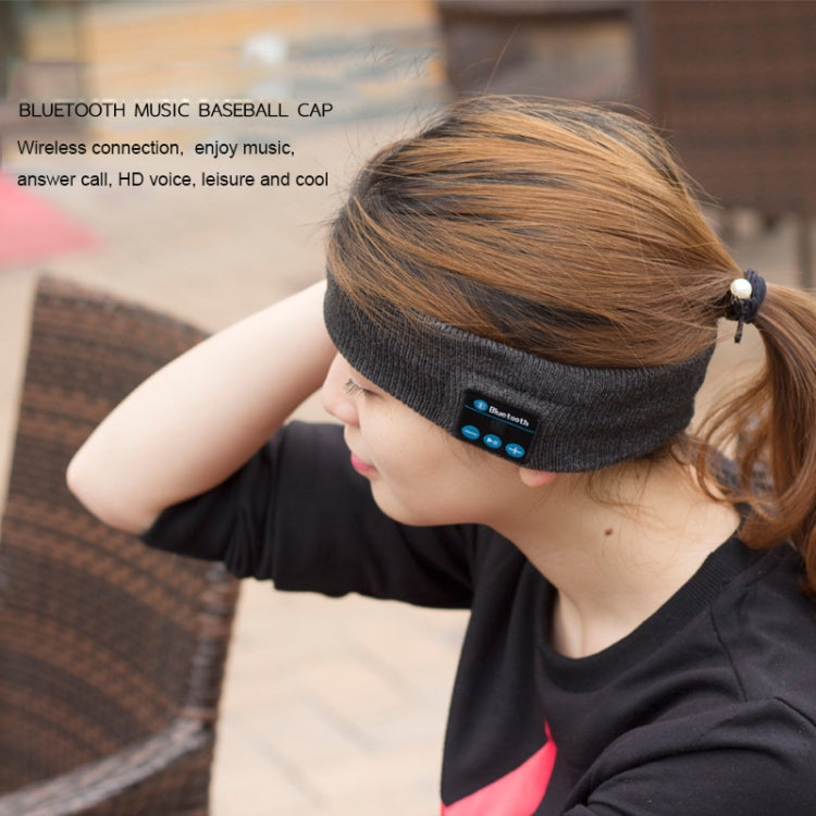 My-Call Bluetooth V5.0 Headsfree Sport Headband Music Headwear for iPhone 6 & 6s / iPhone 5 & 5S / iPhone 4 & 4S and Other Bluetooth Devices, Music Headwear Grey, usic Headwear Black, Music Headwear Dark Gray