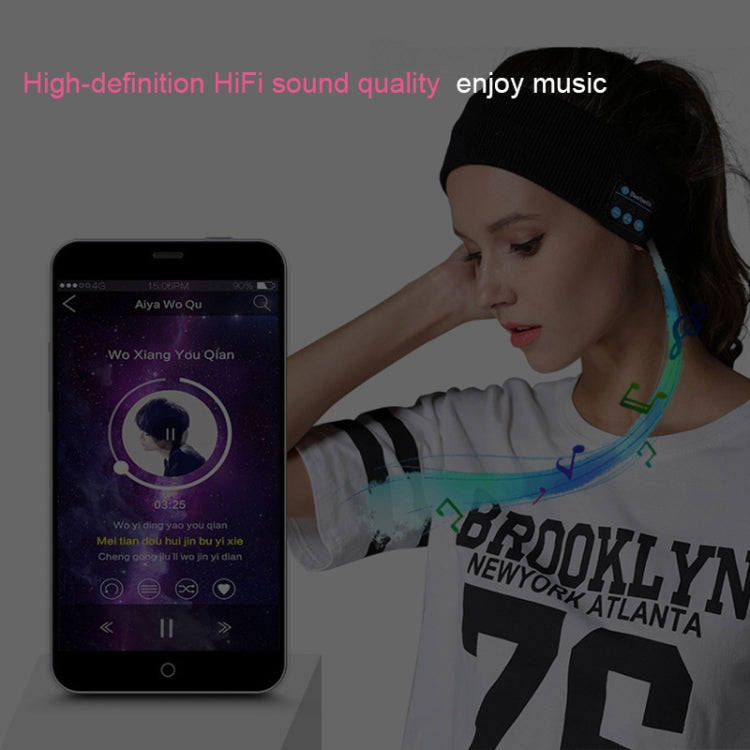 My-Call Bluetooth V5.0 Headsfree Sport Headband Music Headwear for iPhone 6 & 6s / iPhone 5 & 5S / iPhone 4 & 4S and Other Bluetooth Devices, Music Headwear Grey, usic Headwear Black, Music Headwear Dark Gray