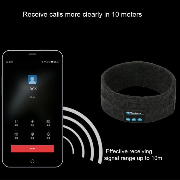 My-Call Bluetooth V5.0 Headsfree Sport Headband Music Headwear for iPhone 6 & 6s / iPhone 5 & 5S / iPhone 4 & 4S and Other Bluetooth Devices, Music Headwear Grey, usic Headwear Black, Music Headwear Dark Gray