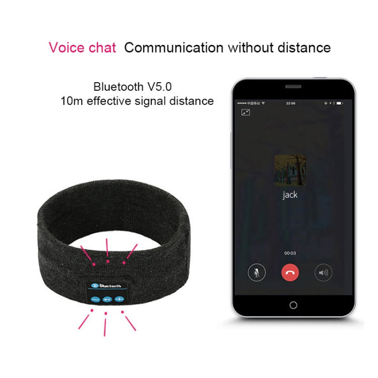 My-Call Bluetooth V5.0 Headsfree Sport Headband Music Headwear for iPhone 6 & 6s / iPhone 5 & 5S / iPhone 4 & 4S and Other Bluetooth Devices, Music Headwear Grey, usic Headwear Black, Music Headwear Dark Gray