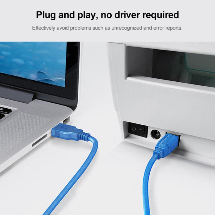 USB 2.0 Printer Extension AM to BM Cable, Length: 1.8m, Length: 1.8m