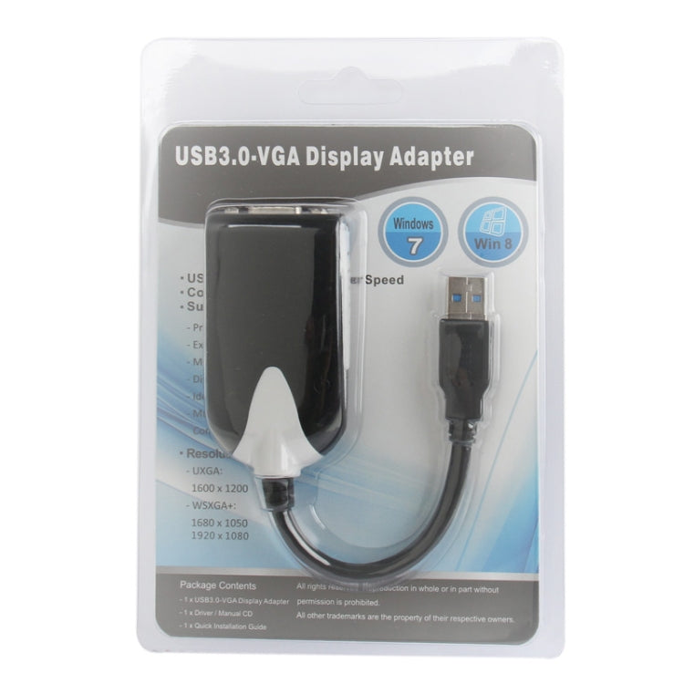 USB 3.0 to VGA Display Adapter, Resolution: 1920 x 1080, USB 3.0 (Resolution: 1920 x 1080)