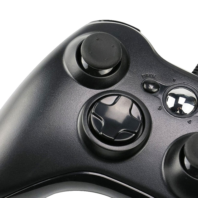 USB 2.0 Wired Controller Gamepad for XBOX 360, Plug and Play, Cable Length: 2.5m, For XBOX 360, For XBOX 360 (Black)