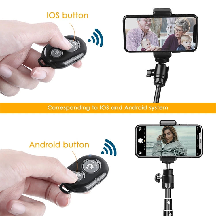 BRCMCOM Chip Universal Bluetooth 3.0 Remote Shutter Camera Control Self-timer, Black, White