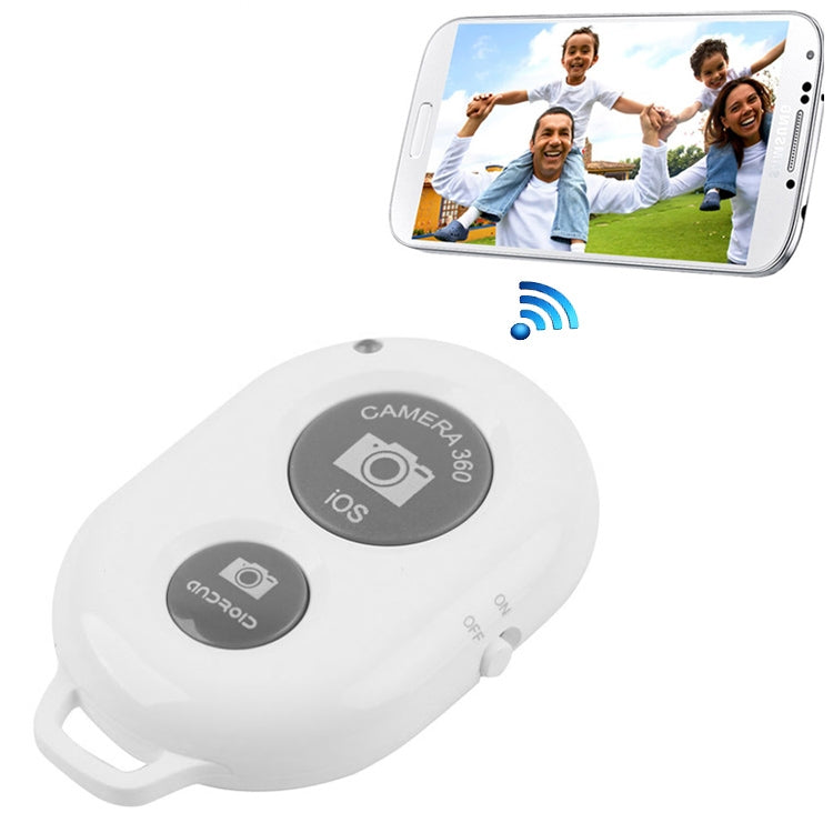 BRCMCOM Chip Universal Bluetooth 3.0 Remote Shutter Camera Control Self-timer, Black, White