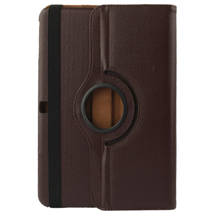 360 Degree Rotatable Litchi Texture Leather Case with 2-angle Viewing Holder for Samsung Galaxy Tab 4 10.1 / SM-T530 / T531 / T535