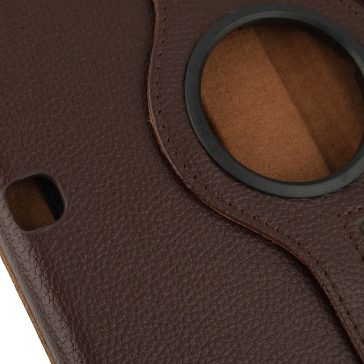 360 Degree Rotatable Litchi Texture Leather Case with 2-angle Viewing Holder for Samsung Galaxy Tab 4 10.1 / SM-T530 / T531 / T535