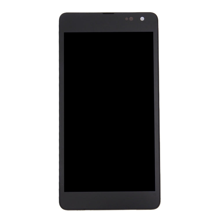 3 in 1 for Microsoft Lumia 535 2C (LCD + Frame + Touch Pad) Digitizer Assembly, For Lumia 535 Black