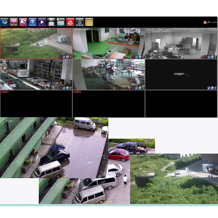 N4B7M 4Ch 960P P2P ONVIF 1.3 Mega Pixel IP Camera NVR Kit, Support Night Vision / Motion Detection, IR Distance: 20m, N4B7M/Kit