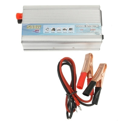 500W DC 12V to AC 220V Car Power Inverter with USB Port, 500W DC 12V to AC 220V