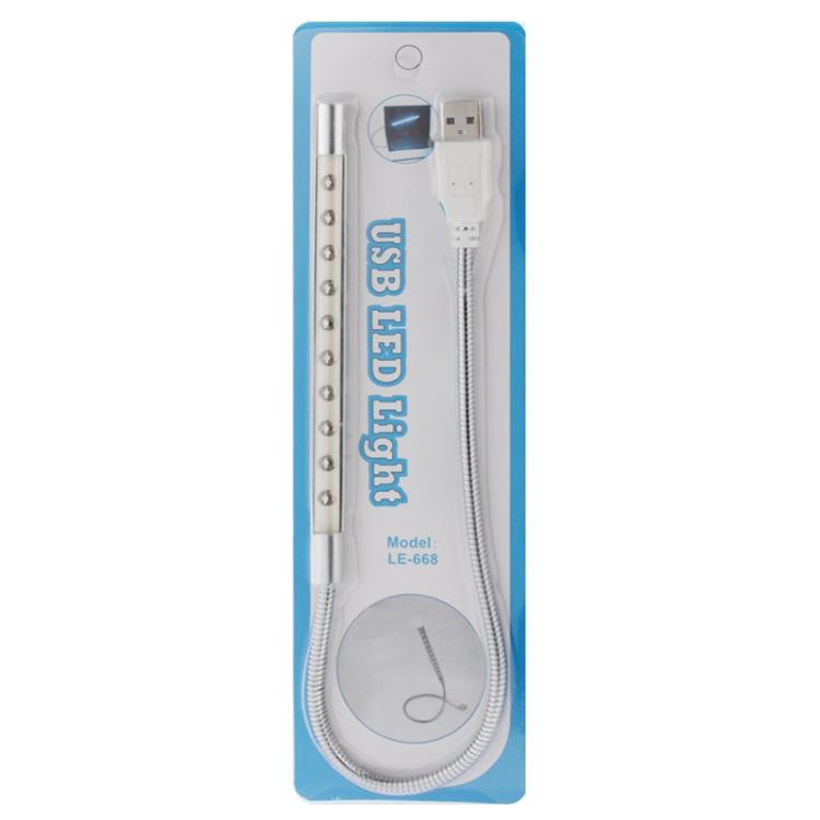 10-LED, 1W, White Light, 10-LED (Silver)
