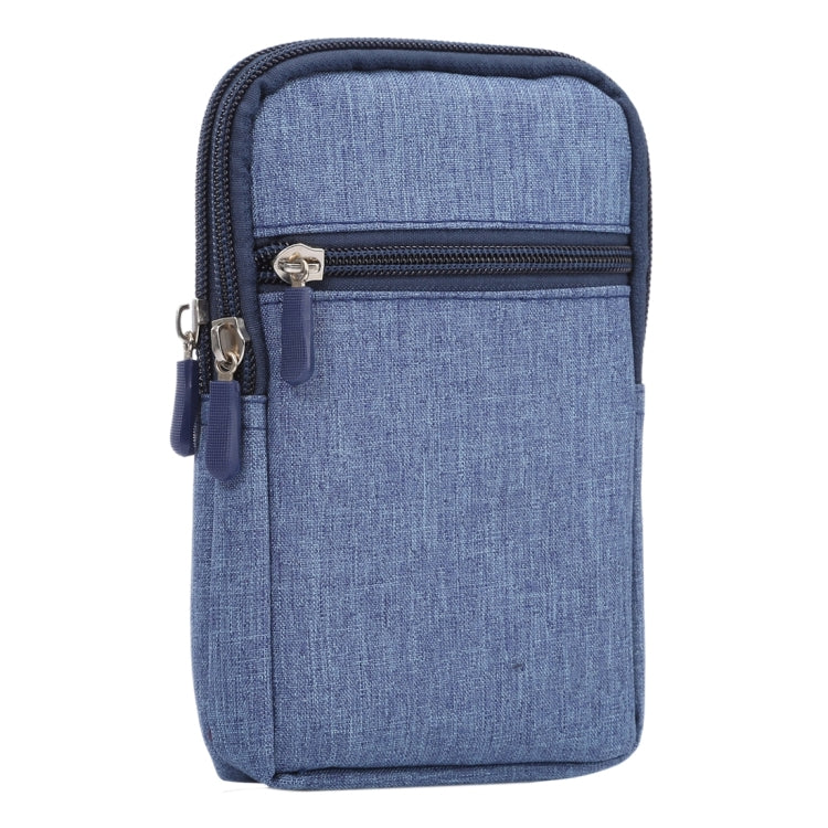 Universal Jeans Leisure Style Leather Case / Waist Bag for Galaxy S9+ & S8+ & Note 8 & S7 Edge / iPhone X  & 7 & 7 Plus & 6 Plus & 6s Plus / Huawei Mate 8, Size:18.0 x 11.0 x 2.5cm