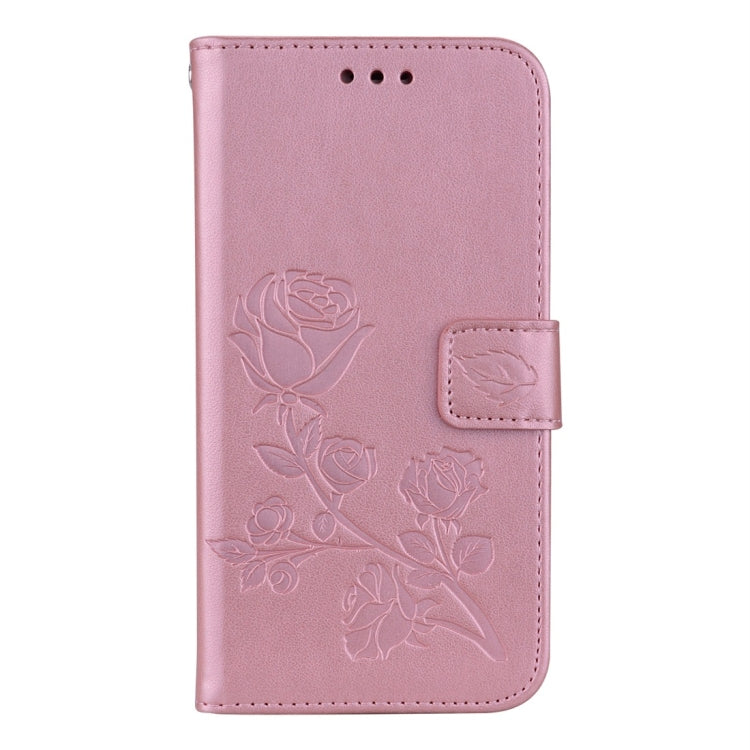 For Galaxy J3 (2017) / J330 (EU Version) Roses Pressed Flower Pattern Horizontal Flip Leather Case with Holder & Card Slots & Wallet, For Samsung Galaxy J3 (2017) / J330 (EU Version)