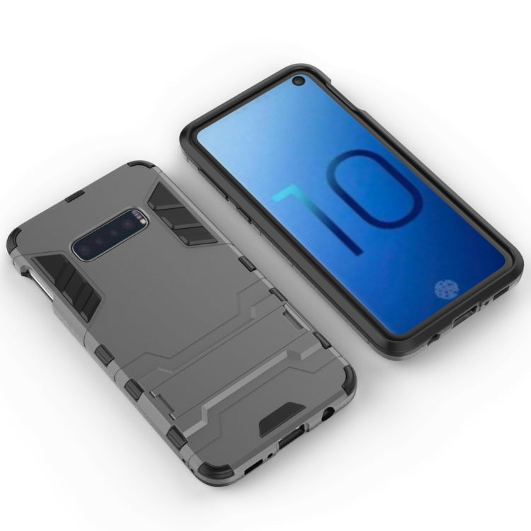 Shockproof PC + TPU Case for Galaxy S10e, with Holder, For Samsung Galaxy S10e
