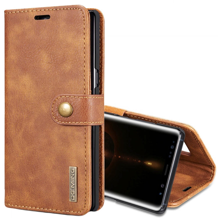 DG.MING for Galaxy Note 8 Crazy Horse Texture Horizontal Flip Detachable Magnetic Protective Case with Holder & Card Slots & Wallet, Galaxy Note 8
