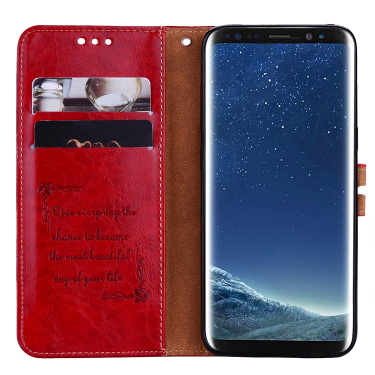For Galaxy S8 Business Style Oil Wax Texture Horizontal Flip Leather Case with Holder & Card Slots & Wallet, For Galaxy S8
