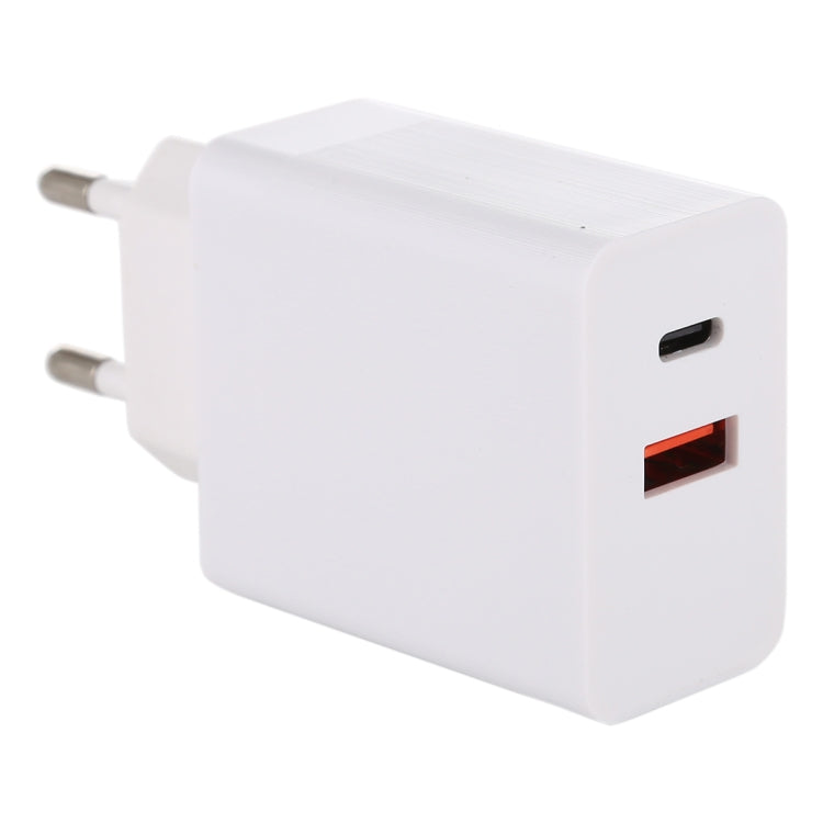 24W PD + QC3.0 Fast Charger Power Adapter Plug Adapter EU Plug, 24W EU Plug